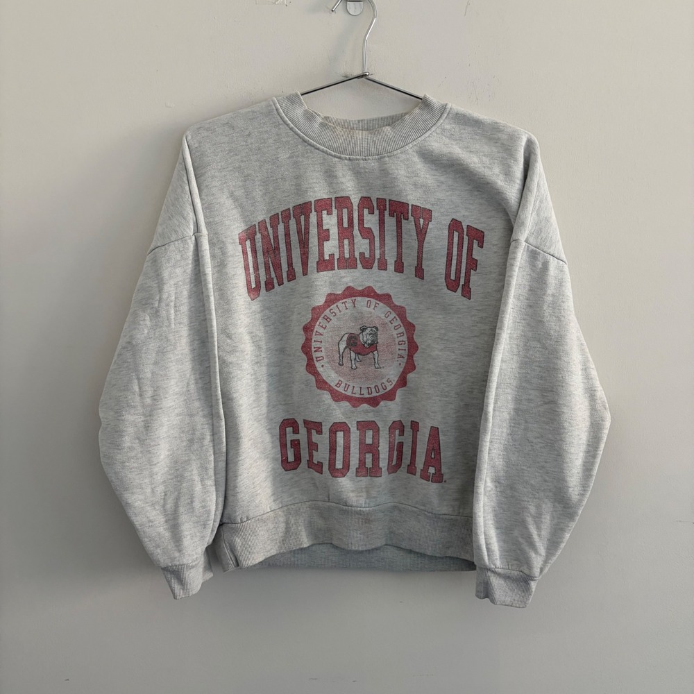 Gameday Couture University of Georgia Bulldogs Sweatshirt Grey Small